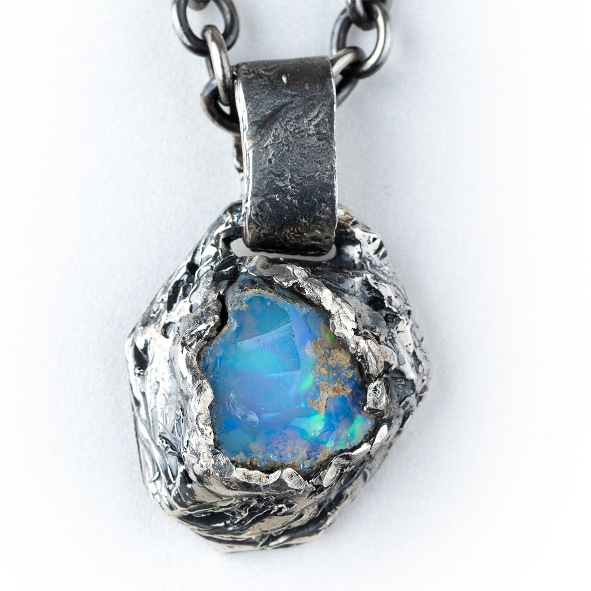 Raw Opal Pendant - Unique Piece -