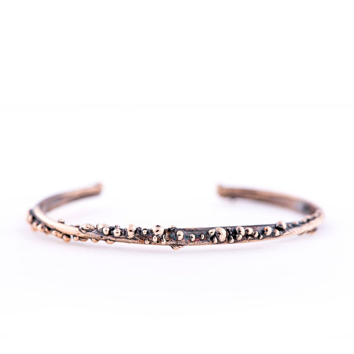 Antique Bronze Bracelet - Stacking Cuff - Giardinoblu Jewellery Milan