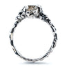 Solitary Herkimer Diamond Band Ring - One of a Kind -