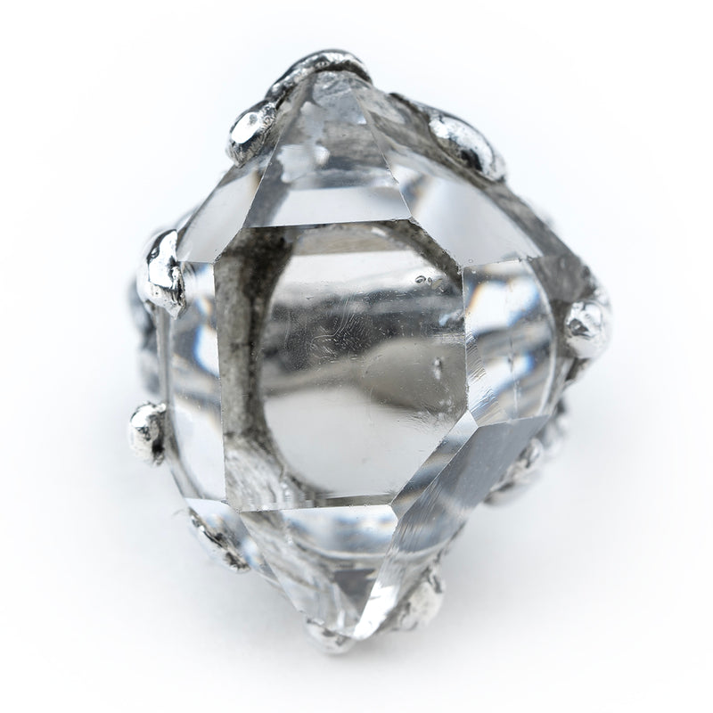 Herkimer Diamond Ring - Unique Piece -