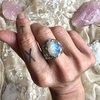 Genuine Raw Nobile Opal Ring - Unique Piece -