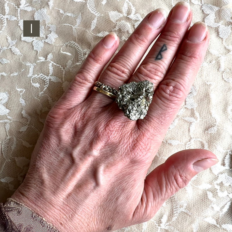 Pyrite Ring - One of a Kind Bespoke Statement