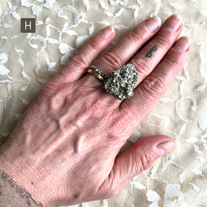 Pyrite Ring - One of a Kind Bespoke Statement