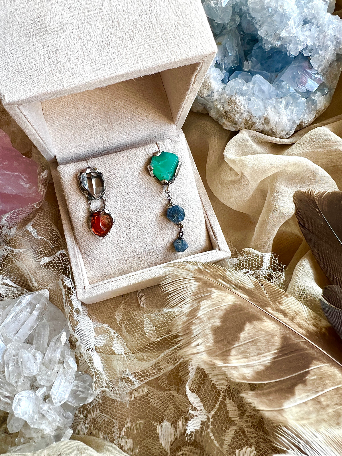 custom crystal earrings