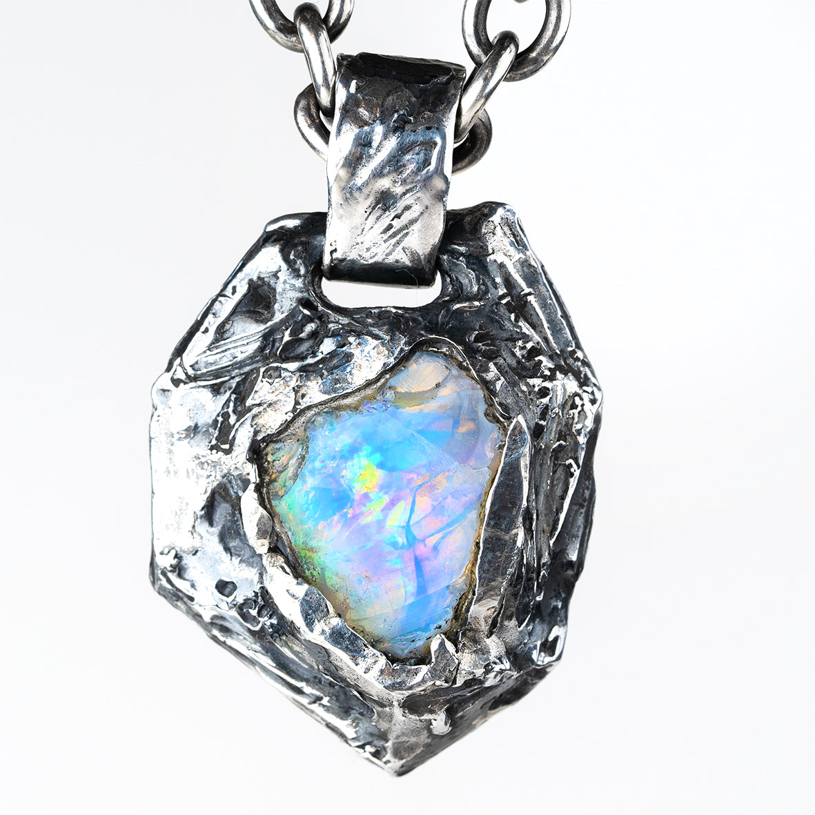 Raw Opal Pendant - Unique Piece -