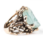 Aquamarine Ring - One of a kind Statement - Giardinoblu Jewellery Milan