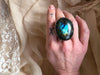 Labradorite Statement RIng _ Essential Design_One of A Kind