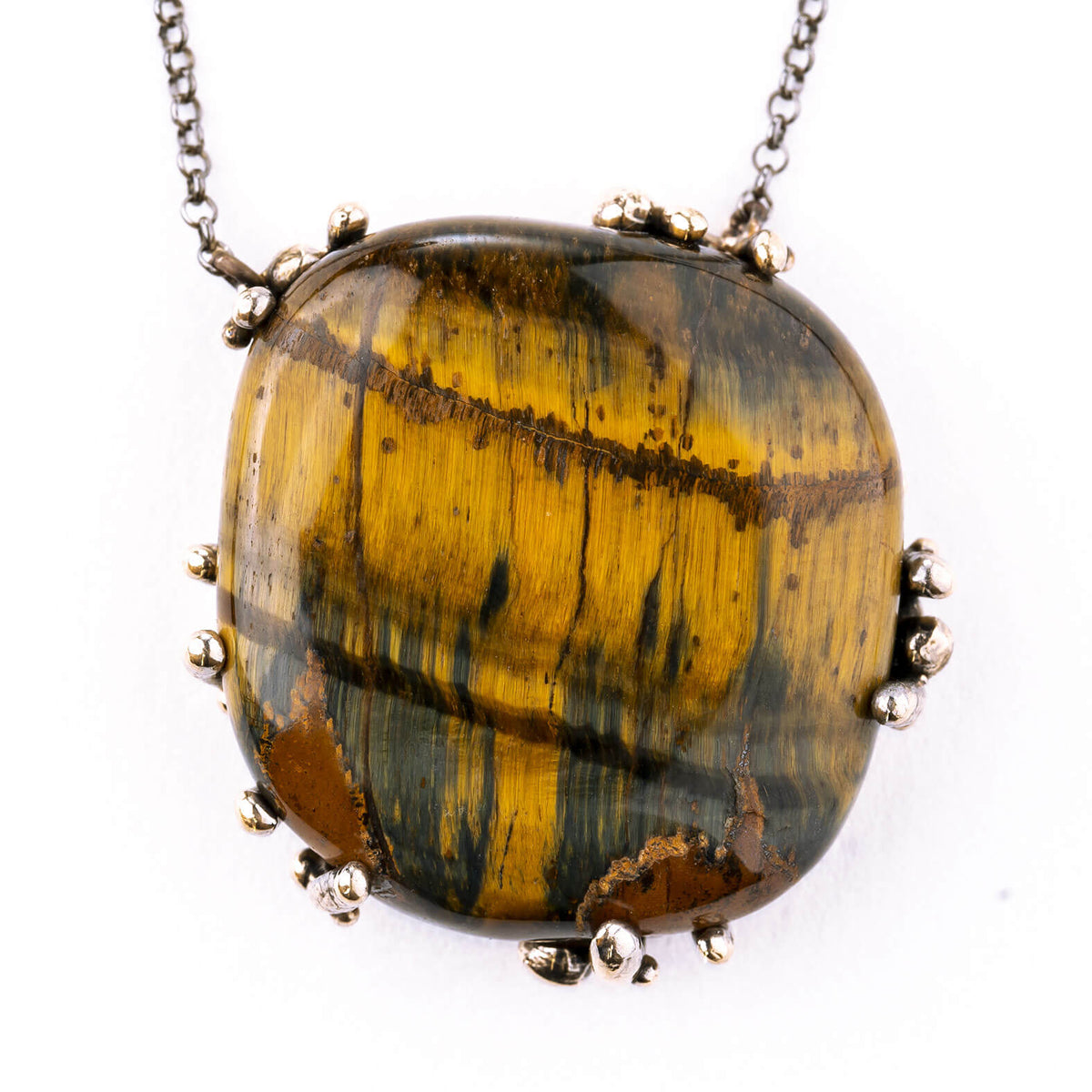 Tiger Eye Necklace - Healing Jewel by Giardinoblu 