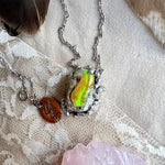 Australian Opal Boulder Necklace - Purifyig Light - Unique Piece -